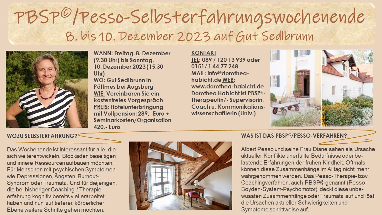 3 Flyer PBSP WOE Gut Sedlbrunn DEZEMBER 2023 Dorothea Habicht